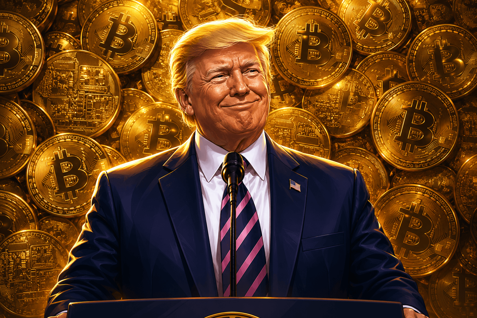 Trump lucra US$ 1,4 bilhão com criptomoedas